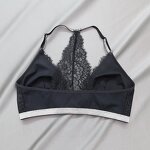 Halter Neck Bra Manufacturer - OEM Custom Women's Silver Thread with Lace