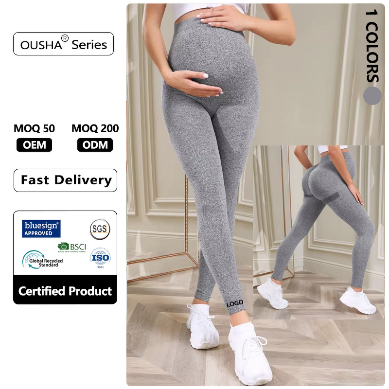Maternity Yoga Leggings Manufacturer - Factory Custom High-elastic High-waist