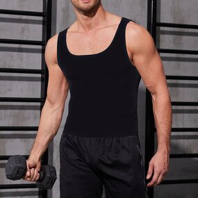 Compression Sports Vest Manufacturer - OEM Custom Men's Knitted Shaping
