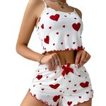 Women's Pajama Set Manufacturer - OEM Custom Cross-border Heart Style