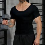 Men's Shaping Top Manufacturer - OEM/ODM New Style Short-Sleeve Waist-Training
