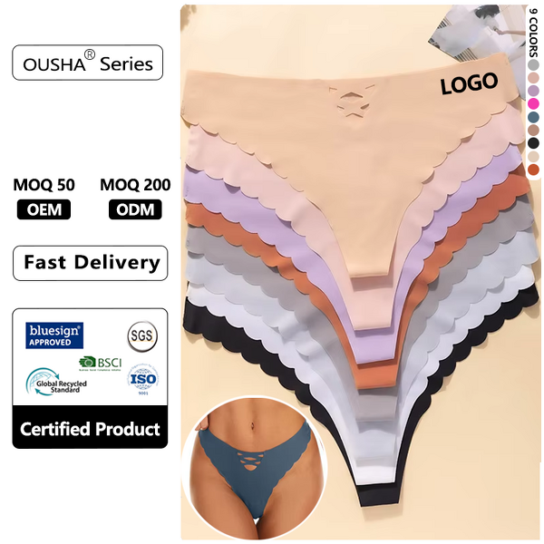 Thong Briefs Manufacturer - Factory Wholesale One-piece Seamless Hollowed