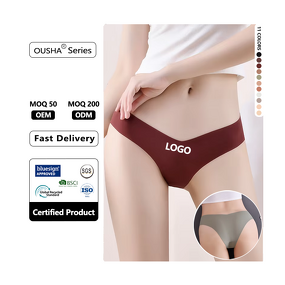 Thong Briefs Manufacturer - OEM Custom Logo One-piece Ice Silk Seamless