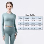 Yoga Top Manufacturer - OEM/ODM Women's Seamless Long Sleeve Round