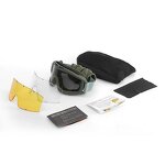 Professional Tactical Sunglasses Manufacturer - Goggles with Glasses 3 Lens Kit