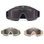 Professional Tactical Sunglasses Manufacturer - Goggles with Glasses 3 Lens Kit