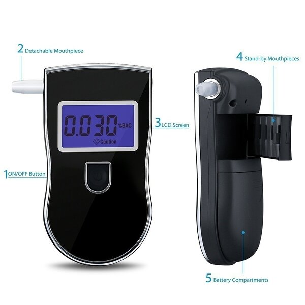 Portable Alcohol Breath Tester Supplier - Newest LCD Display Fast High Accuracy