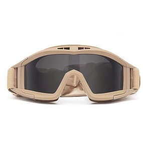 Protective Airsoft Goggles Supplier - Anti Fog Tactical with 3 Interchangeable Lens