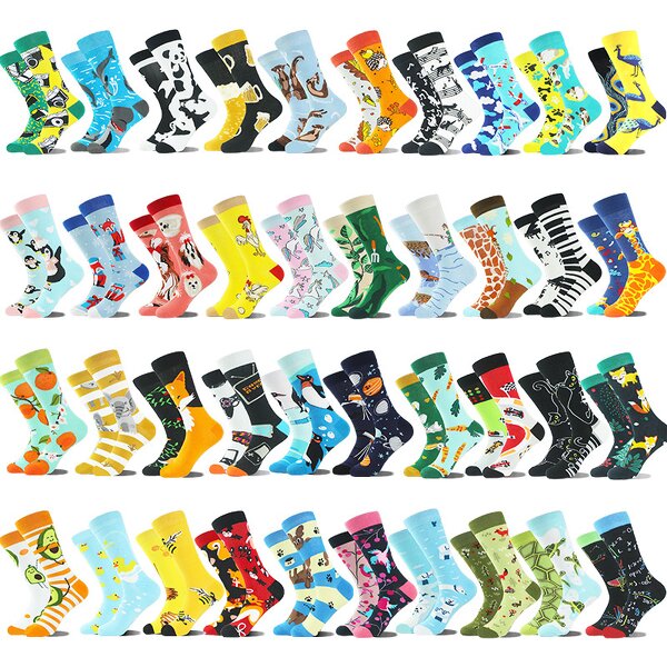Custom Cotton Sock Manufacturer - OEM Original Animal Illustrations Funny