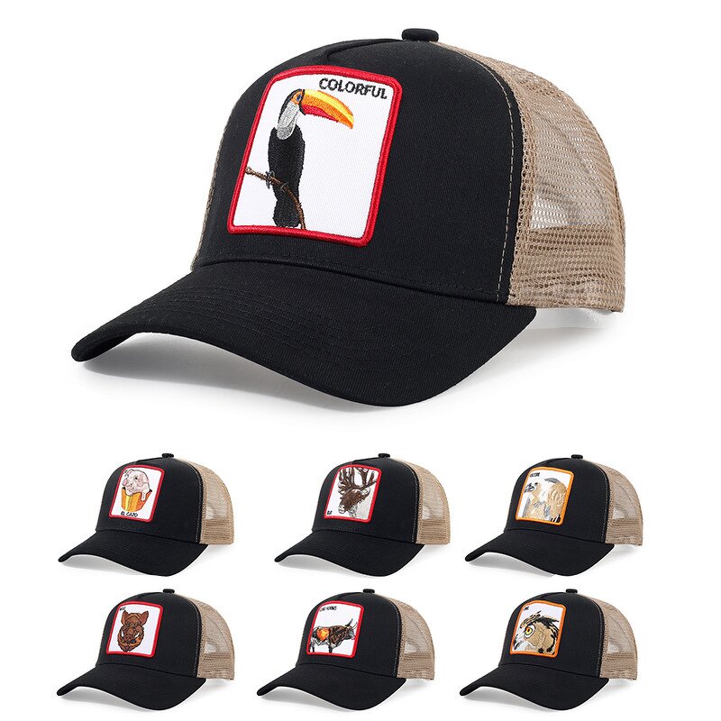 Animal Trucker Hat Manufacturer - OEM High Quality Mesh Breathable Cartoon
