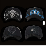 Dandy Hats Manufacturer - Wholesale Metal Rhinestone Beard Hats X Ct