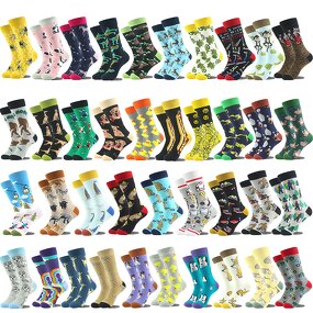 Crew Socks Manufacturer - OEM High Quality Creative AB Asymmetry