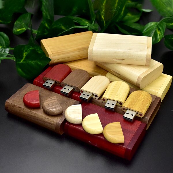 Wooden USB Flash Drive Supplier - Eco Key Memory 4GB to 128GB Pendant