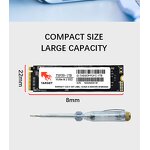 M.2 NVMe SSD Factory - 128GB 3D NAND Flash 3500MB/S Internal Solid State Drive