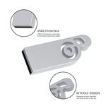 Metal USB Key Factory - TARGET 128GB USB 2.0 Storage Eco-Friendly Warranty