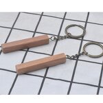 Wooden Keychain Manufacturer - OEM Personalized Blanks Rectangular Diy
