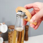 Magnetic Bottle Opener Manufacturer - OEM Custom Logo Beech Wood Creative