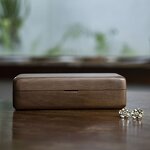 Jewelry Storage Box Manufacturer - OEM Custom Small Size Black Walnut