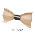 Wood Bow Tie Manufacturer - OEM Custom Decoration Sharp Corners Butterfly Knot