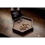 Jewelry Display Tray Manufacturer - OEM Custom Hexagon Wooden Ring Necklace