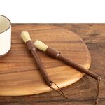 Coffee Cup Cleaning Brush Manufacturer - OEM Custom Walnut Wood Long Handle
