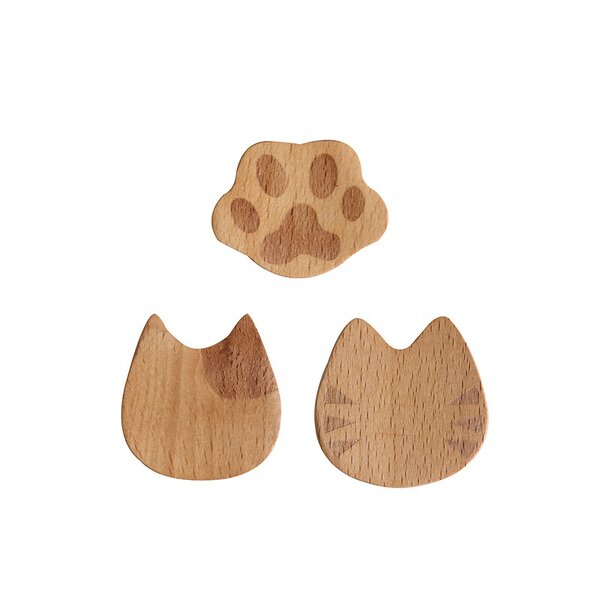 Chopsticks Holder Manufacturer - OEM Custom Wooden Cartoon Cat Shaped Rest