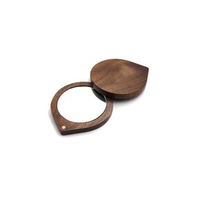 Pocket Mirror Manufacturer - OEM Custom Mini Cute Portable Walnut Craft