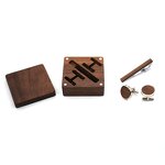 Tie Clip Gift Set Manufacturer - OEM Custom Personalized Sleek with Wood Box