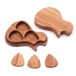 Guitar Pick Box Manufacturer - OEM Custom Guitar Shaped Wooden Craft Gift