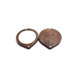Pocket Mirror Manufacturer - OEM Custom Mini Cute Portable Walnut Craft