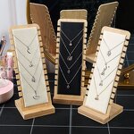Necklace Display Stand Manufacturer - OEM Custom Natural Bamboo Jewelry