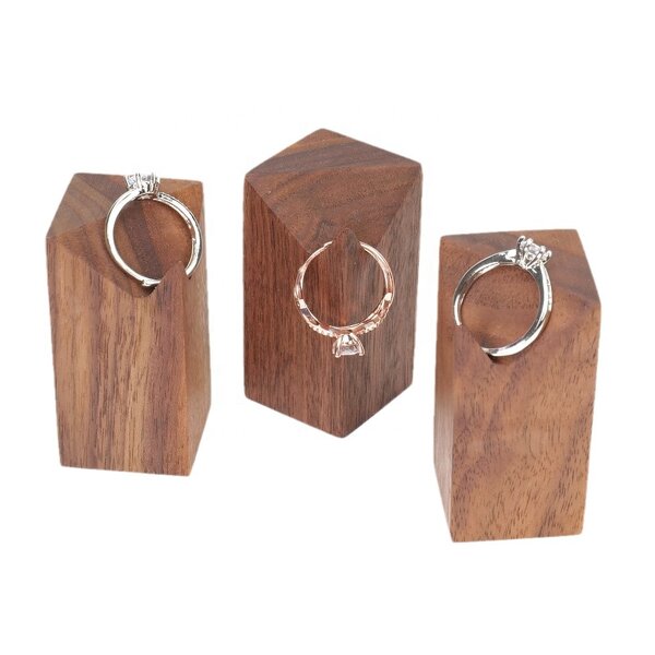 Ring Display Stand Manufacturer - OEM Custom Wood Showcase Jewelry Organizer