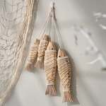 Wooden Fish Decor Manufacturer - OEM Custom Vintage Distressed 2pack Beach