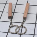 Wooden Keychain Manufacturer - OEM Personalized Blanks Rectangular Diy
