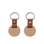 Wood Key Chain Manufacturer - OEM Custom Handmade Beech Wood Promotional