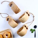 Wooden Camping Mug Manufacturer - OEM Custom Handmade Outdoor Kuksa Natural