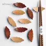 Chopsticks Holder Manufacturer - OEM Custom Creative Leaf Shaped Wooden Rest