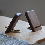 Mobile Phone Holder Manufacturer - OEM Custom Luxury Solid Wood Walnut