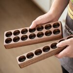Essential Oil Box Manufacturer - OEM Custom 7 Grid 24 Grid Walnut Wood