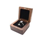 Wedding Ring Box Manufacturer - OEM Custom High End Wood Square Ceremony