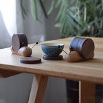 Wood Coasters Manufacturer - OEM Custom Walnut Wood Desktop Cute Ornaments