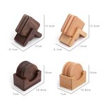 Wood Coasters Set Manufacturer - OEM Custom Mini Natural Wood Round Square
