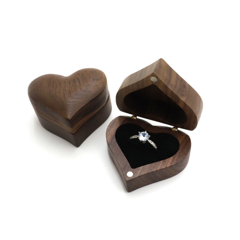 Wedding Ring Box Manufacturer - OEM Custom Unique Heart Shaped Mini