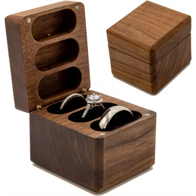 Wooden Ring Box Manufacturer - OEM Custom Classical for 3 Rings