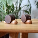 Wood Coasters Manufacturer - OEM Custom Walnut Wood Desktop Cute Ornaments