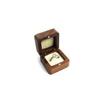 Ring Box Manufacturer - OEM Custom Square Shaped Wood Single