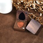 Guitar Pick Box Manufacturer - OEM Custom Walnut Wood with Guitar Pick