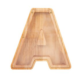 Piggy Bank Manufacturer - OEM Custom Creative Wooden Letter Shaped