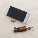 Wood Keychain Manufacturer - OEM Custom Solid Wood Metal Phone Holder