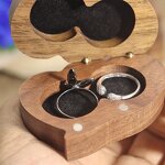 Wedding Ring Box Manufacturer - OEM Custom Creative Double Heart Shaped